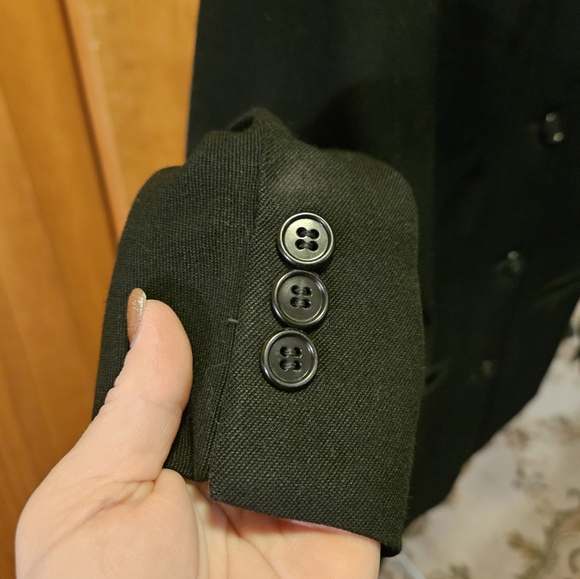 VINTAGE 1960's Black Jacket/ Blazer no tags - Picture 4 of 10